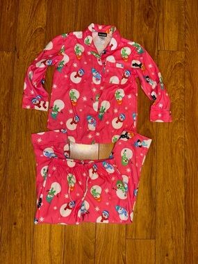 Y2K Joe Boxer pajama set with snowman design